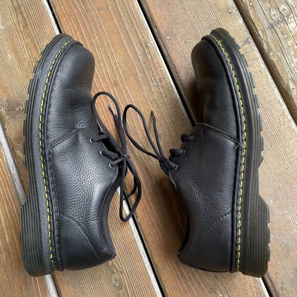 EUC Dr. Martens Black Leather Lace Up Hazeldon in Men's 11 - Picture 9 of 12